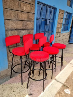 Bar Chairs/ Kitchen Counter Red Velvet Upholstery.