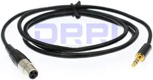 XLR Female to 3.5mm TRS Male Per Lapel Microphone Audio Cabl