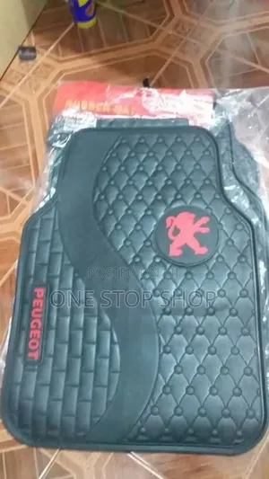 Peugout 5pcs Carpet Logo Waterproof Mats