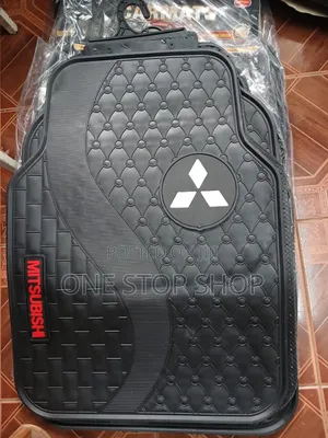 Mitsubishi Carpet Mats With White Logo 5pcs