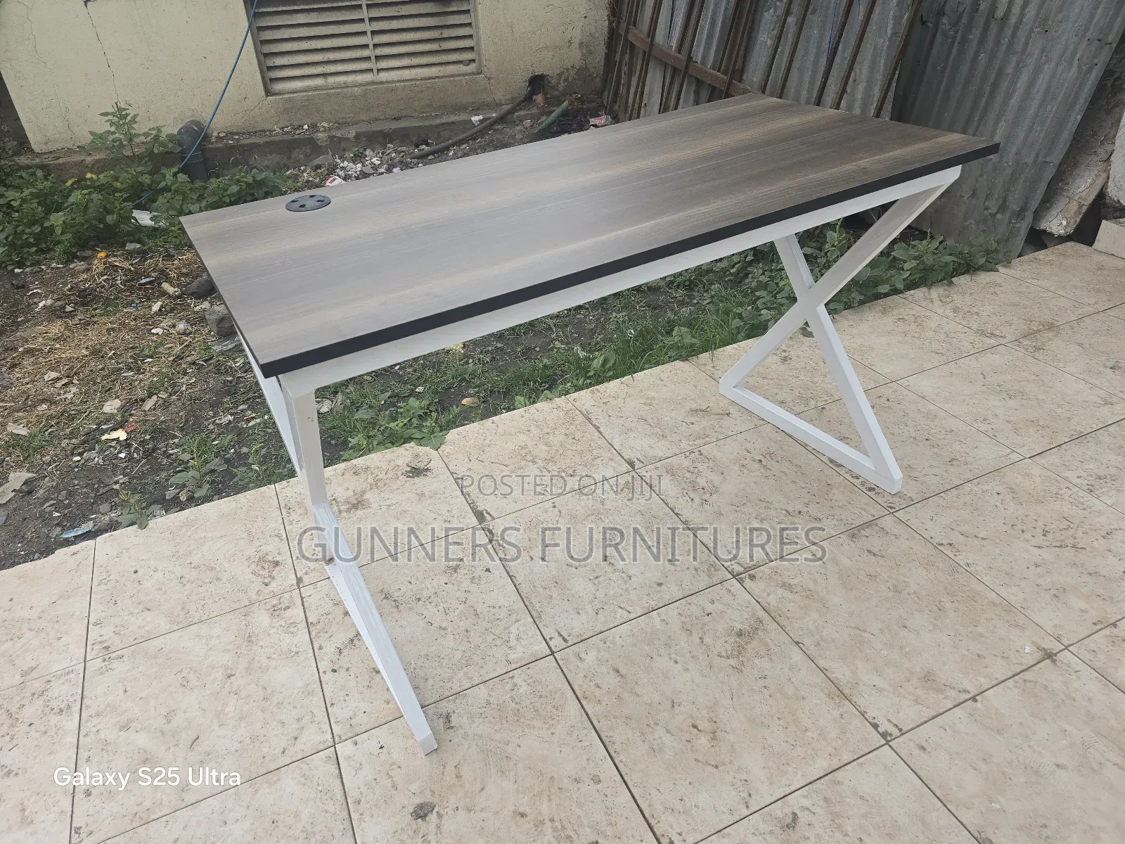 Metallic Frame Desk