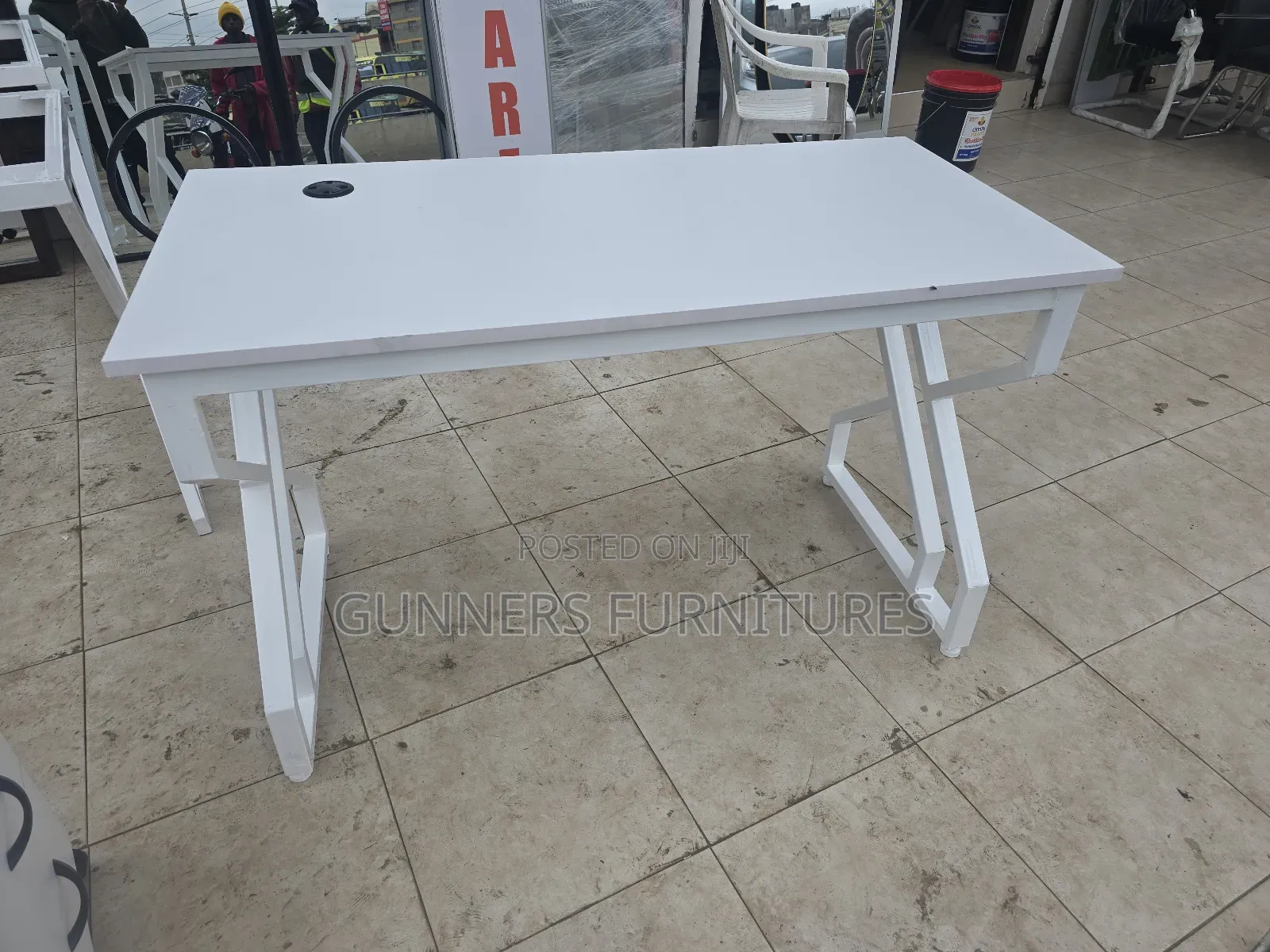 White Office Desk