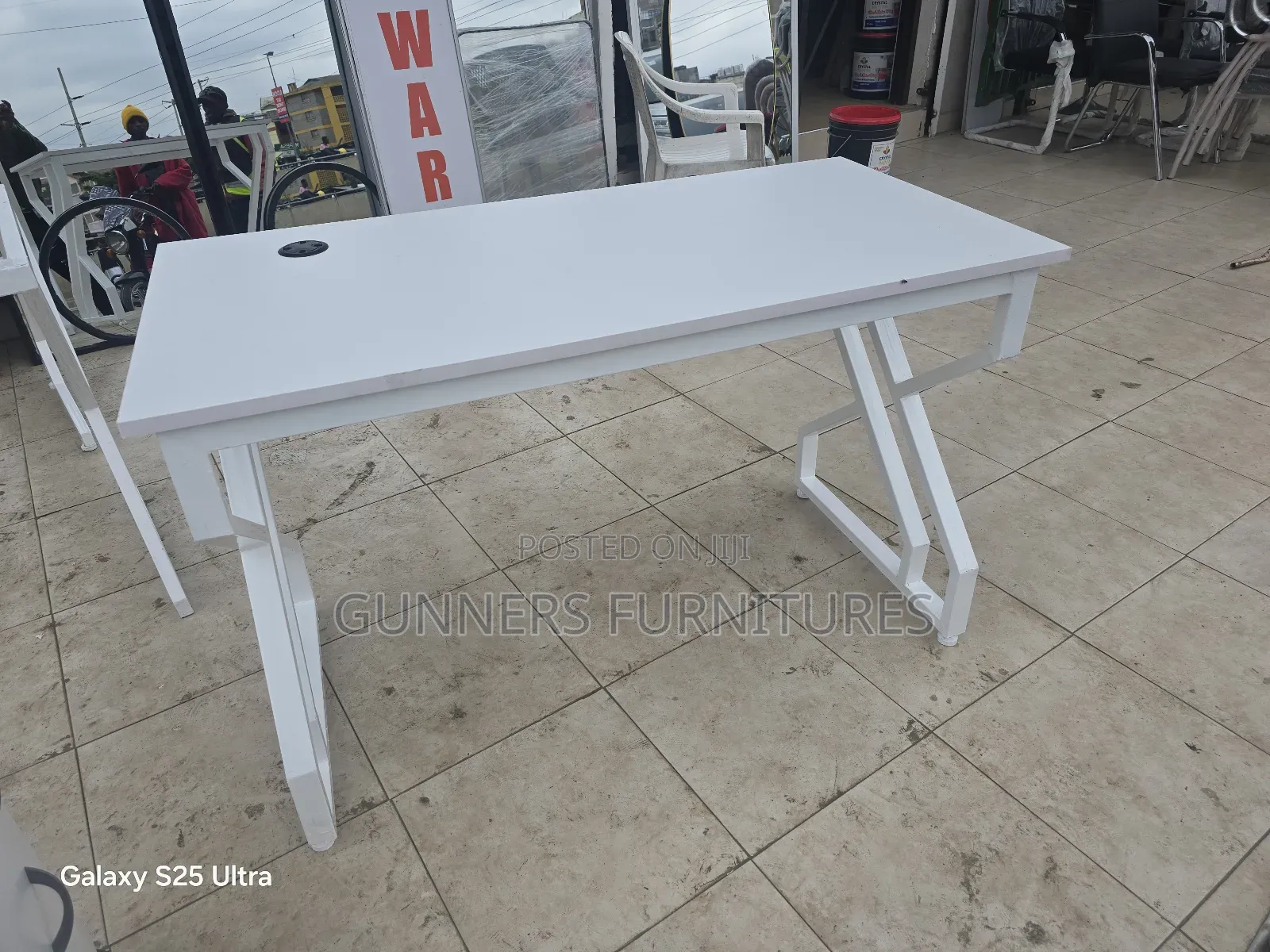 White Office Desk