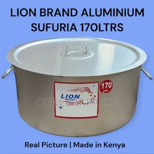 170ltr Lion Brand Aluminium Sufuria With Lid