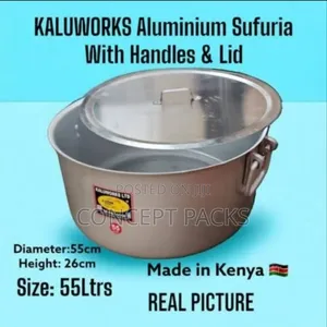 55litres Kaluworks Aluminium Sufuria With Handles