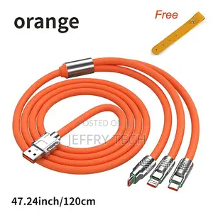 Universal 3-in-1 Usb Cellphone Cables, Multiple Charger Cord