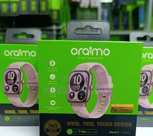 Oraimo Watch 5 2.01" Hd Panda Glass 1atm Watch Berry Grey