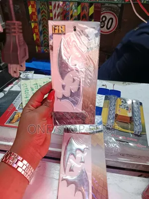 2pcs Silver 3d Car Body Stickers in Silver