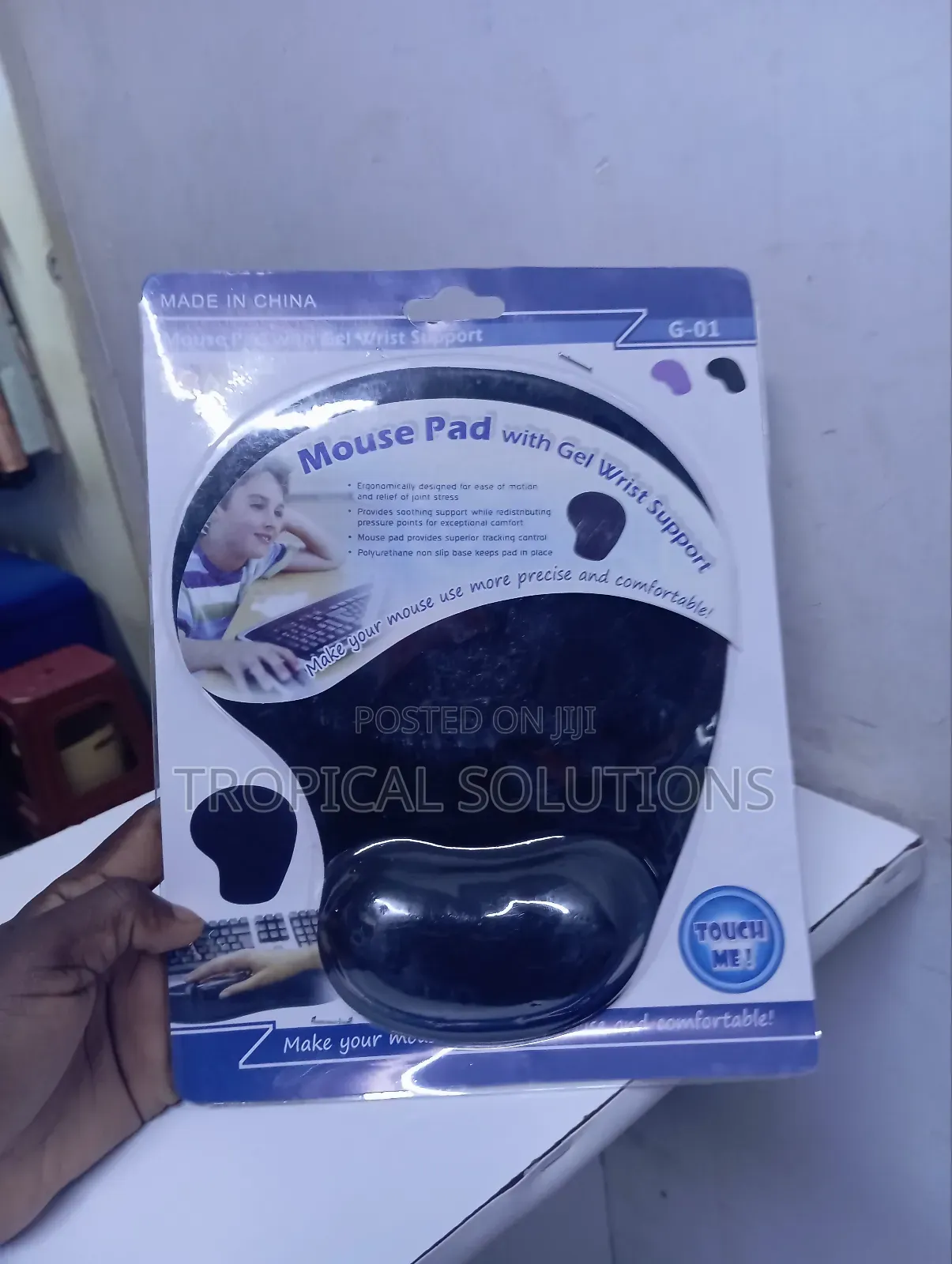 Mouse Pad With Gel Wrist Support Mouse Pad
