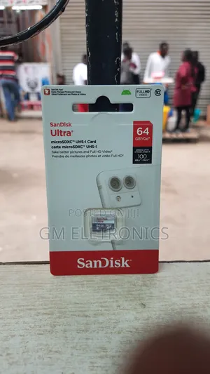 New 64gb Microsd Ultra Card A1, C10 -100mb/S Read Speed.