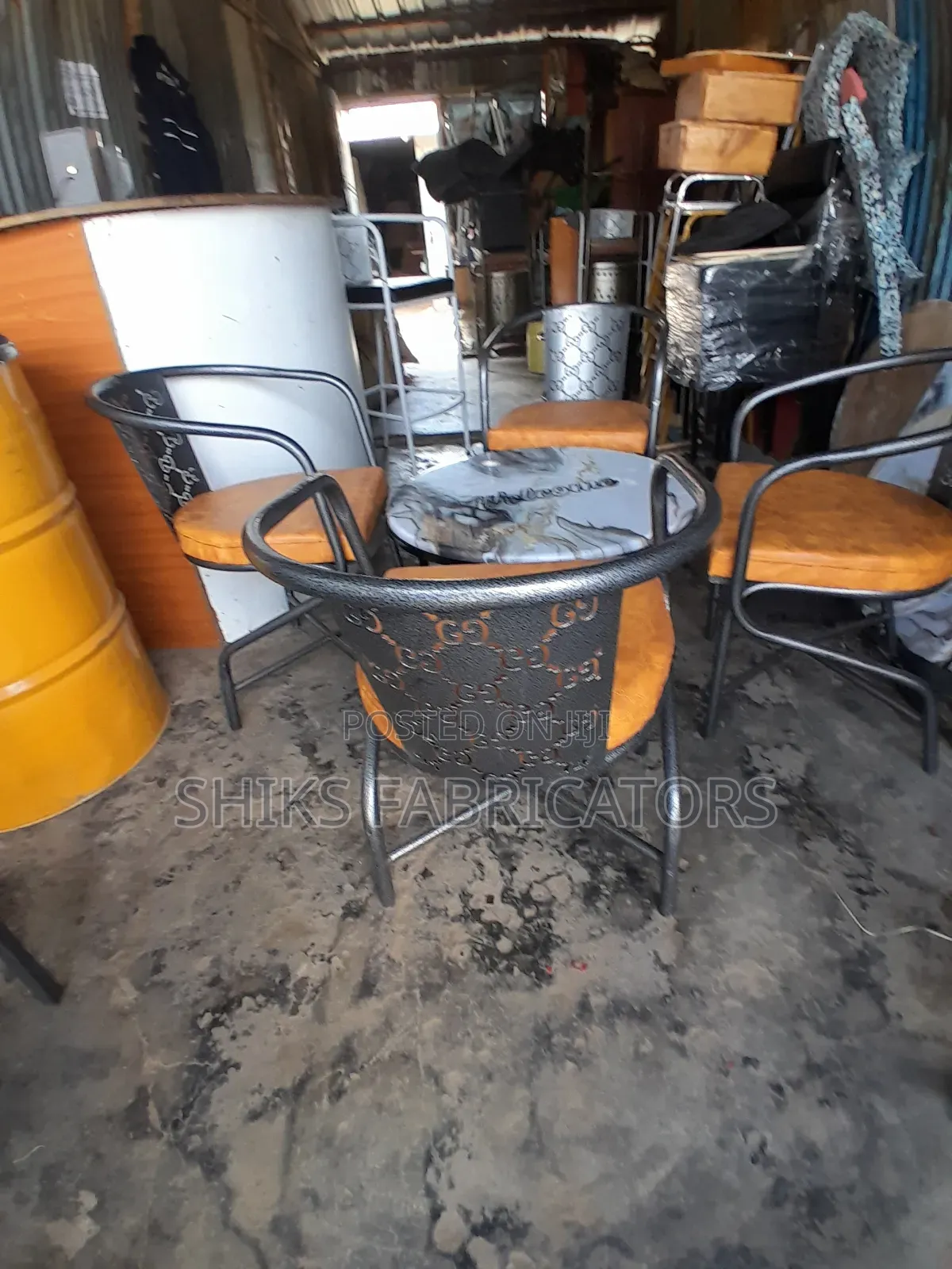 Restaurant Chairs and Round Topped Tables