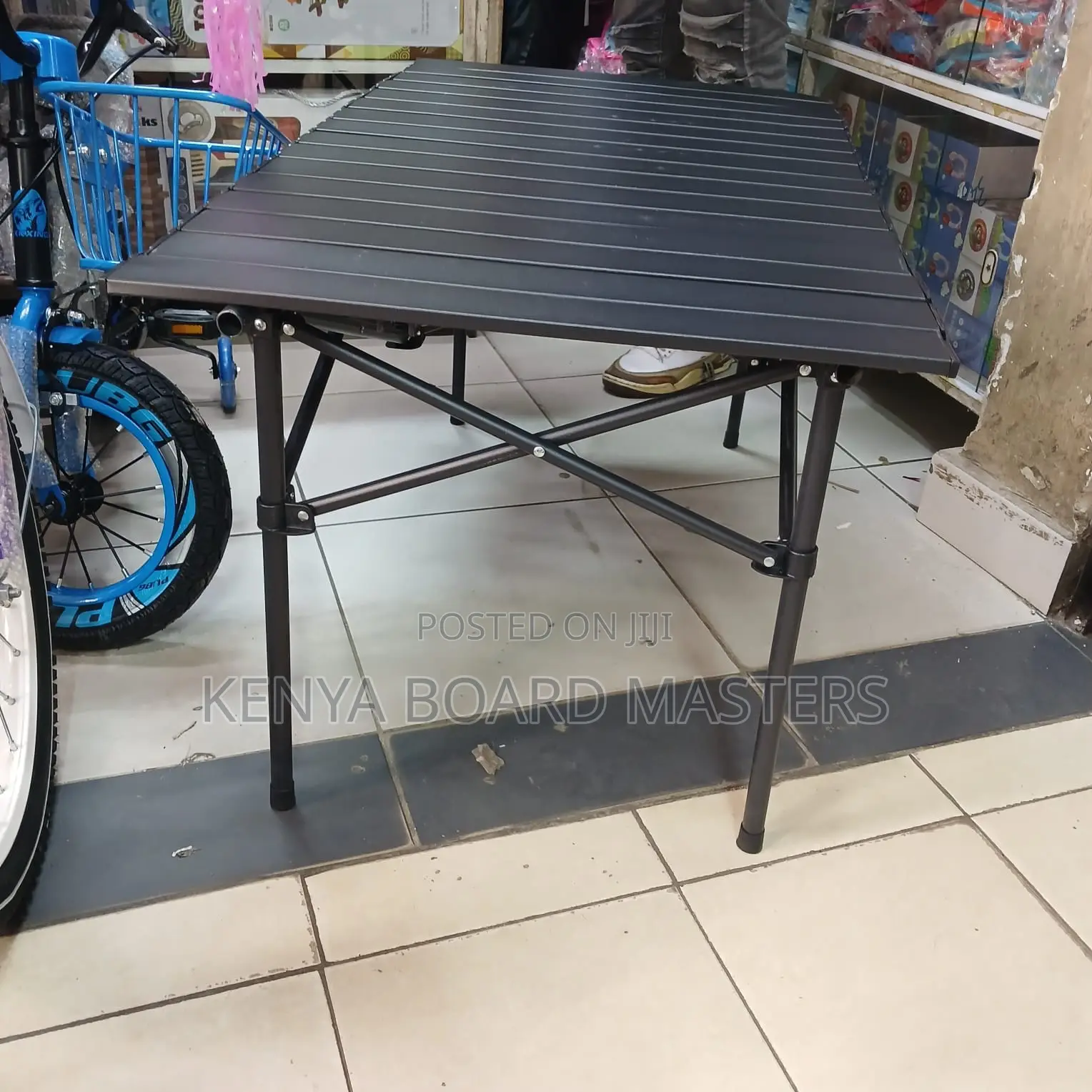 Small Black Camping Table