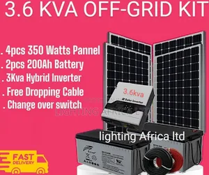 Home Kit 3.6kva Off-Grid Package (2)200ah Batteries (4)500 Watts Solar