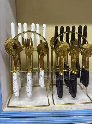 Golden Cutlery Set 24pcs