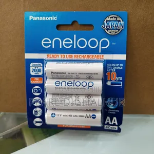 Panasonic Eneloop Aa 4pack White Rechargeable Battery