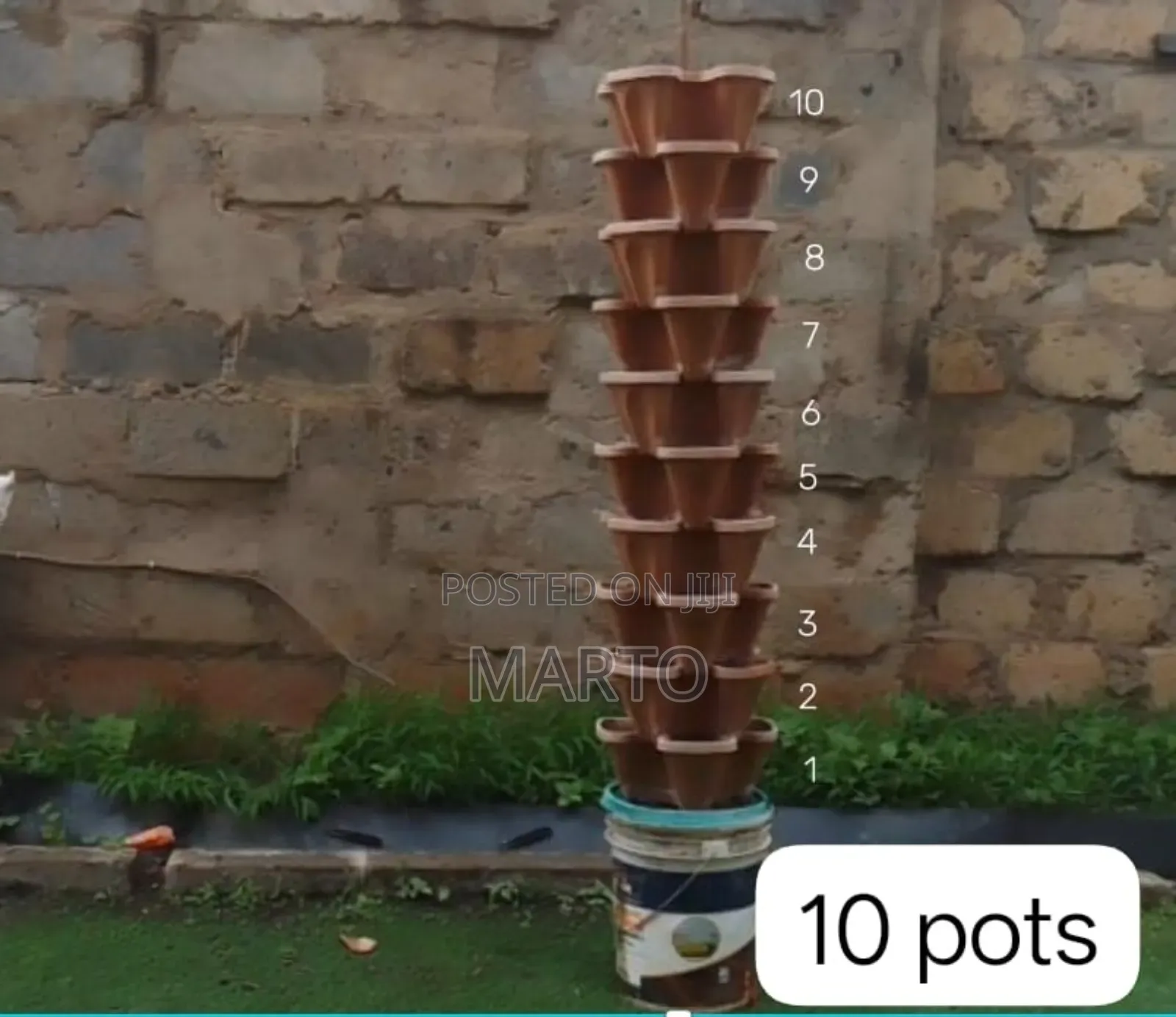Vertical Stackable Planter Pots