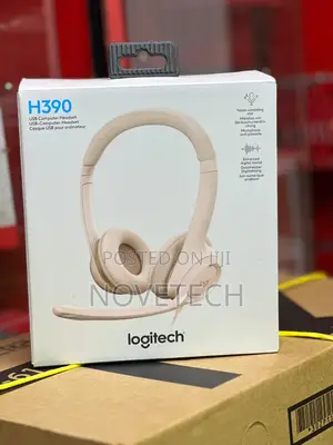 Logitech H390 Wired Usb Headphones With Mic Pink Pc Laptop