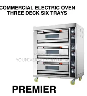 Commercial Electric Oven 3 Deck Six Trays Premier