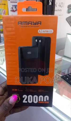 20000 Mah Amaya Powerbank 22.5w Pd Fast Charging Powerbank