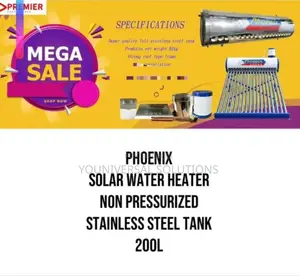Solar Water Heater Non Pressurised