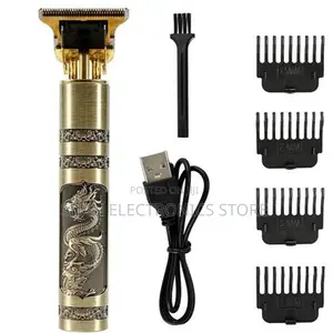 Electric Usb Rechargeable Vintage T9 Gold Hair Clipper