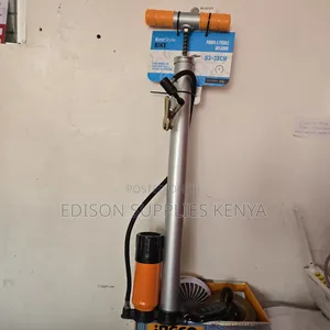 Bike Pump With Gauge 100psi Bicycle Hand Ball Tire Pump Heavy Duty