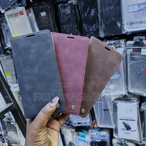 iPhone 14 Pro Max Leather Flip Cover