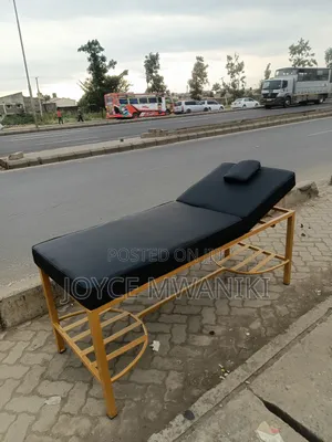 Massage Bed, Black And Gold