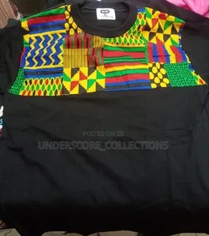 Unisex African Tshirt With Kitenge Patterns