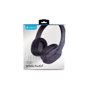 Celebrat A18 Wireless Bluetooth Headphones Extra Bass Black