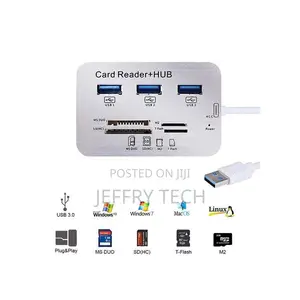 3 Port Usb Hub + Card Reader