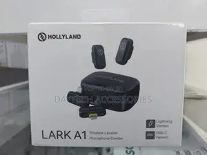 The Hollyland Lark A1 Wireless Lavalier Microphone Combo.