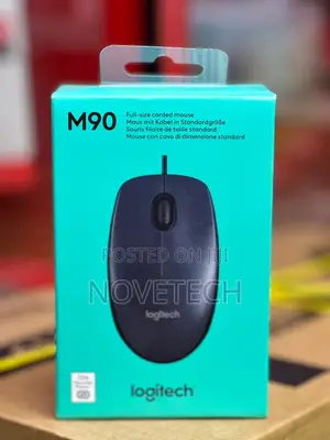 Logitech Wired Mouse M90 Black Usb
