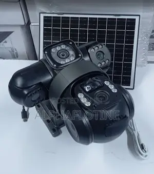 Triple Lens Solar Camera With PTZ (Pan-Tilt-Zoom)