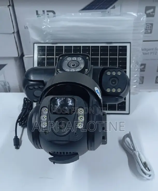 4g V380pro Smart Tripple Lens Solar Camer Broad Surveillance