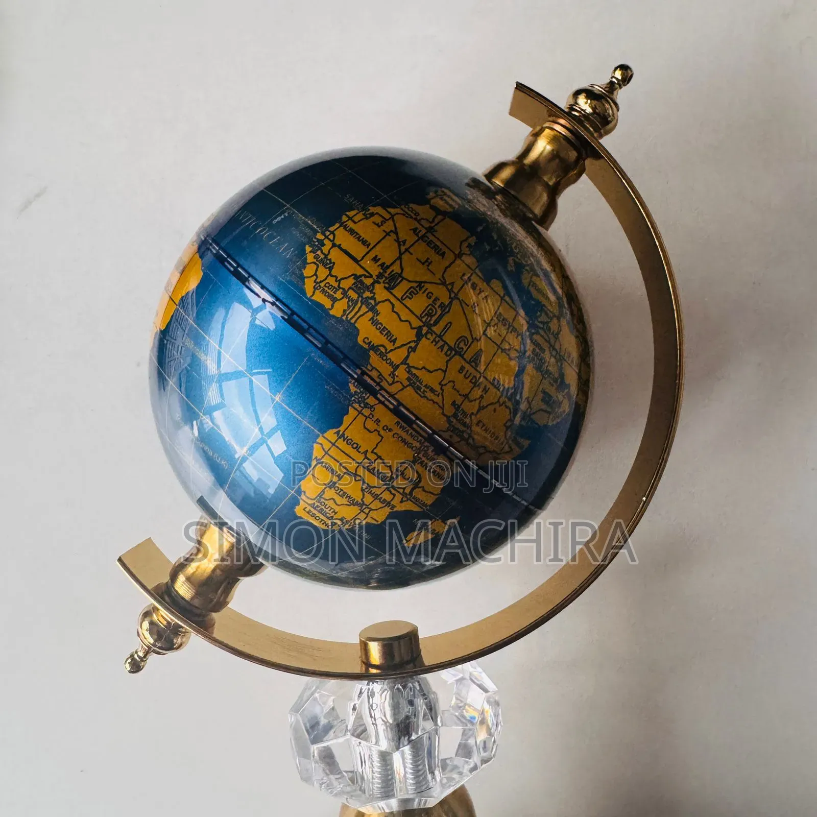 Luxury World Global Map Marble Base