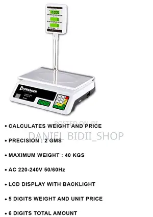 Standing Weight And Price Scale