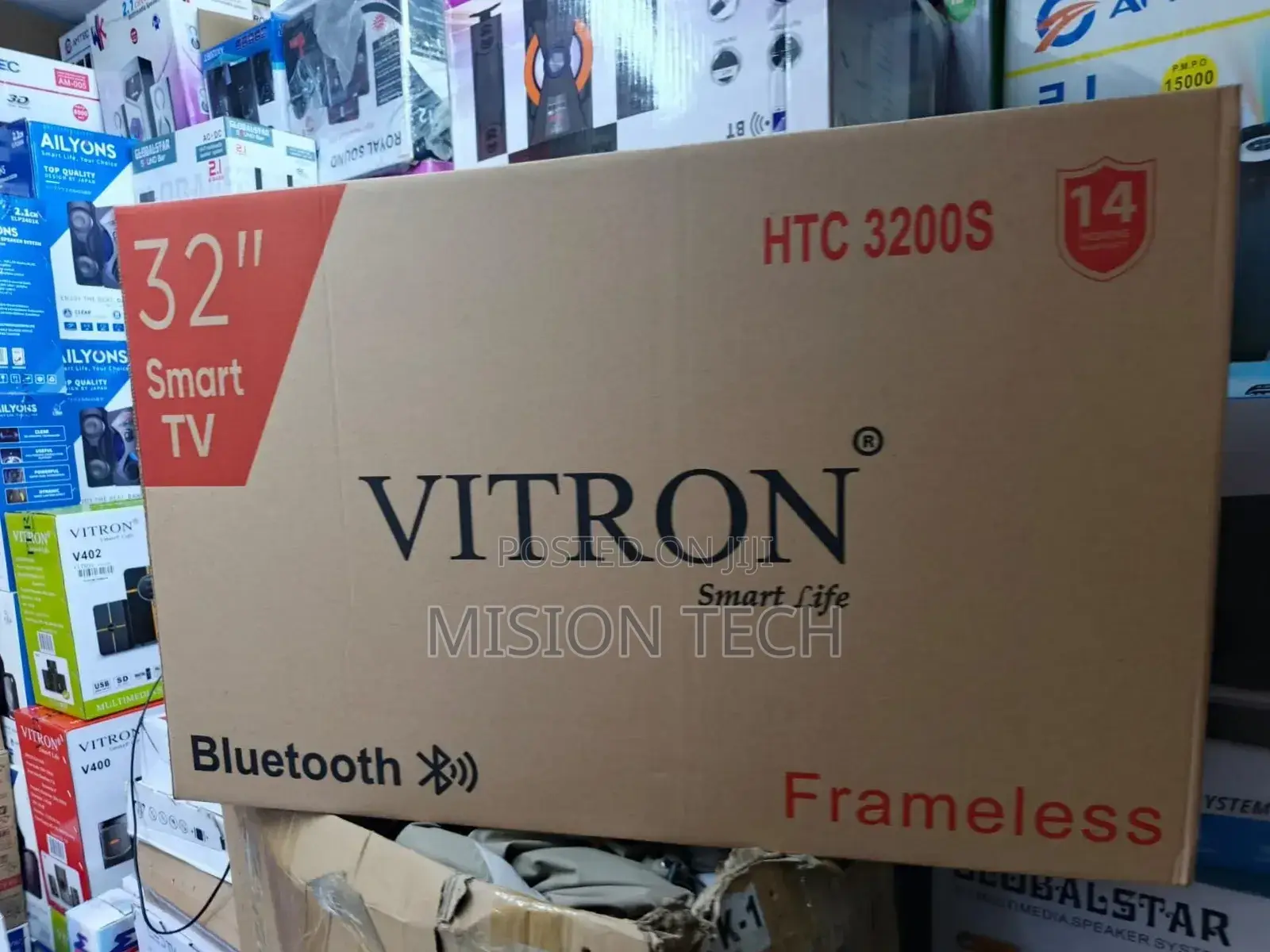 Vitron 32′′ Smart Android Frameless With Bluetooth Tv