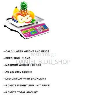 Weight And Price Scale 40kgs