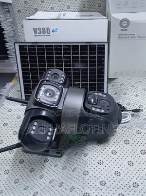 V-380pro 4g Solar PTZ Triple Lens 6mp Camera