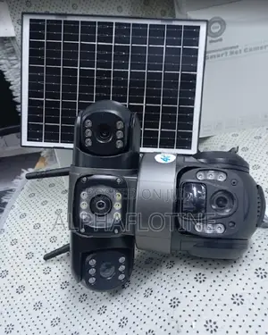 3 Lens Solar Powered PTZ Security Camera
