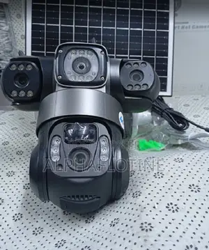 V380pro 4-G Solar PTZ Triple Lens 6-Mp Camera