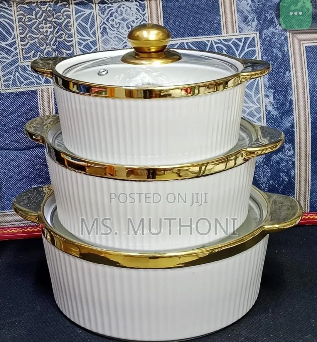 3 Pc Ceramic Serving Bowls