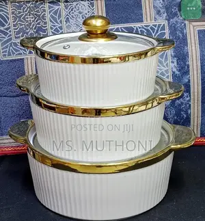 3 Pc Ceramic Serving Bowls