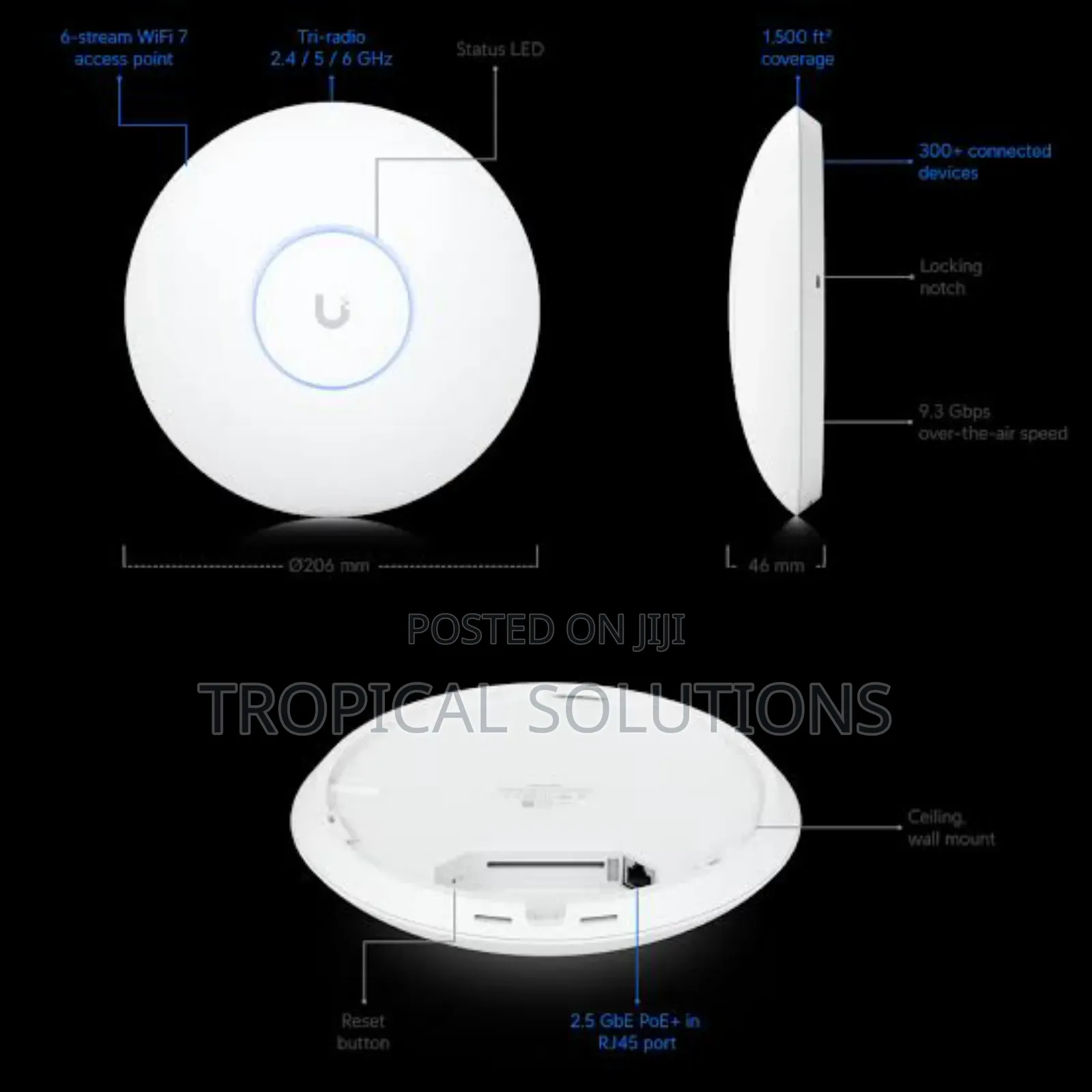 Ubiquiti Unifi Wifi 7 Access Ypro (U7-Pro