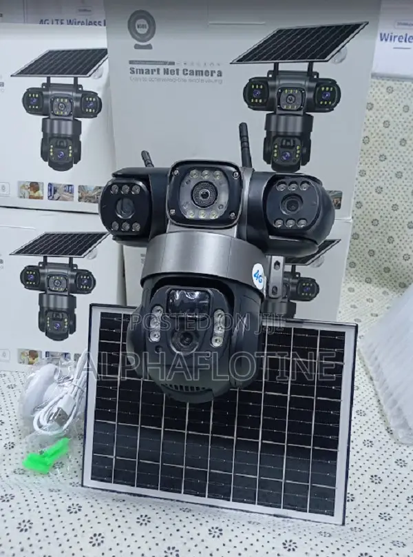 Wireless Solar Powered Security Camera With Tripplelent
