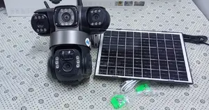 Wireless(4g) and Solar-Powered PTZ Triple Lens 6mp Camera