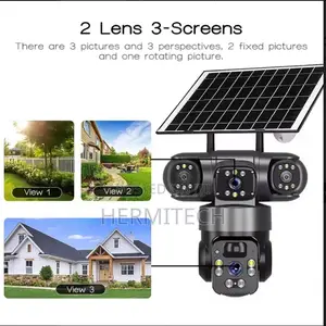V380 Pro 4g Three Lens Outdoor Solar PTZ Camera