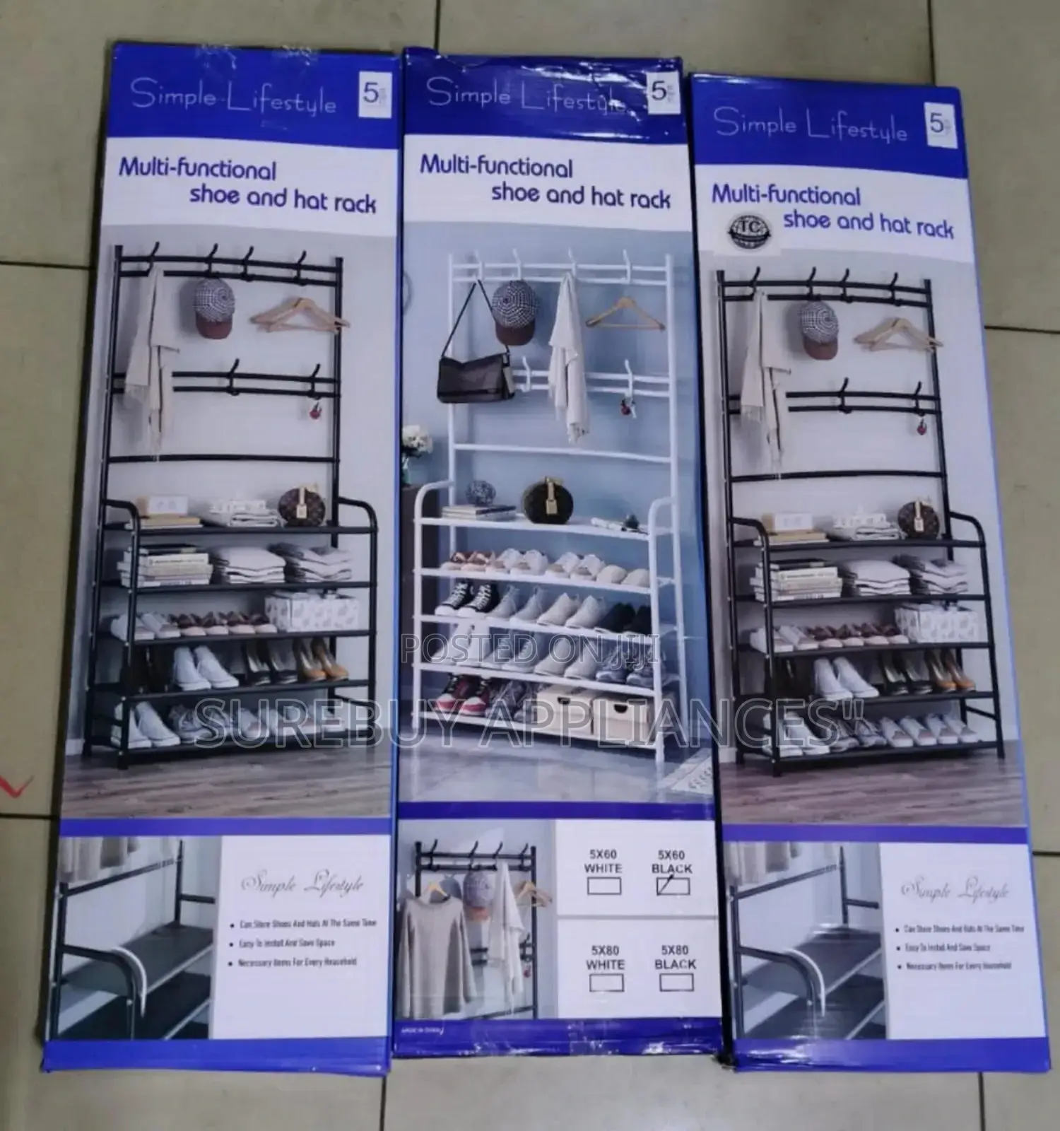 Multifunctional 5 Tier Shoe Rack Organizer