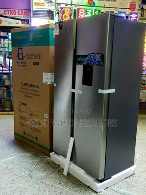 Hisense Fridge Side By Side, 518 Litre, &Water Dispense